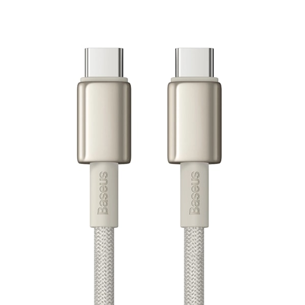 Baseus USB-C till USB-C kabel 100W 1m Tungsten Gold - Guld