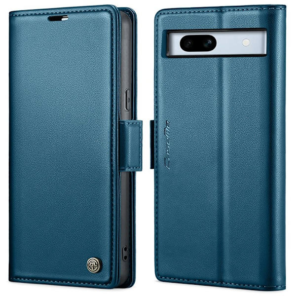 CASEME Plånboksfodral Konstläder till Google Pixel 7a - Blå