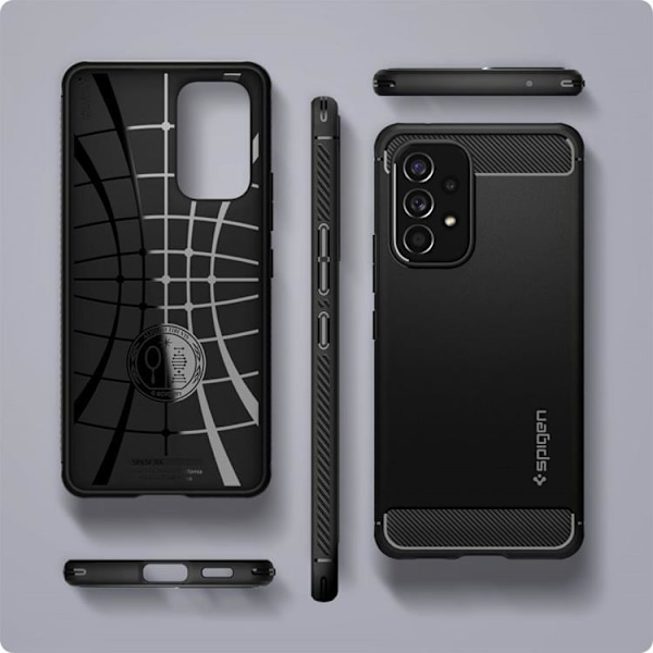 Spigen Rugged Armor Skal Galaxy A53 5G - Matte Svart