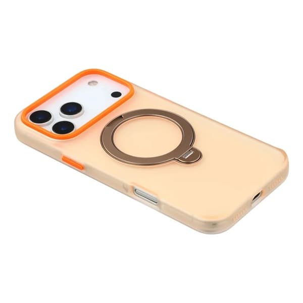 KIGC Mobilskal till iPhone 17 Pro Max Rotating Kickstand - Orange Orange
