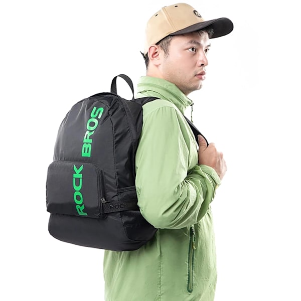 Rockbros H10-BK Sport Hopfällbar Ryggsäck 18 L - Svart