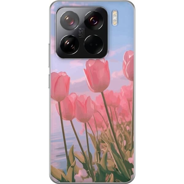 Mobilskal till Xiaomi 15 Pro med Rosa Tulpaner