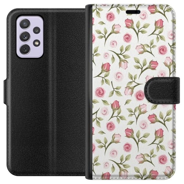 Plånboksfodral till Samsung Galaxy A52s 5G med Blommigt
