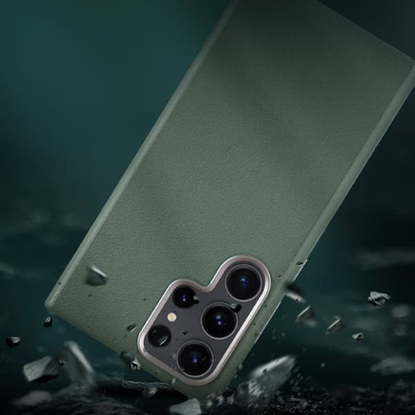 X-LEVEL Mobilskal till Samsung Galaxy S25 Ultra PU Läder Svart