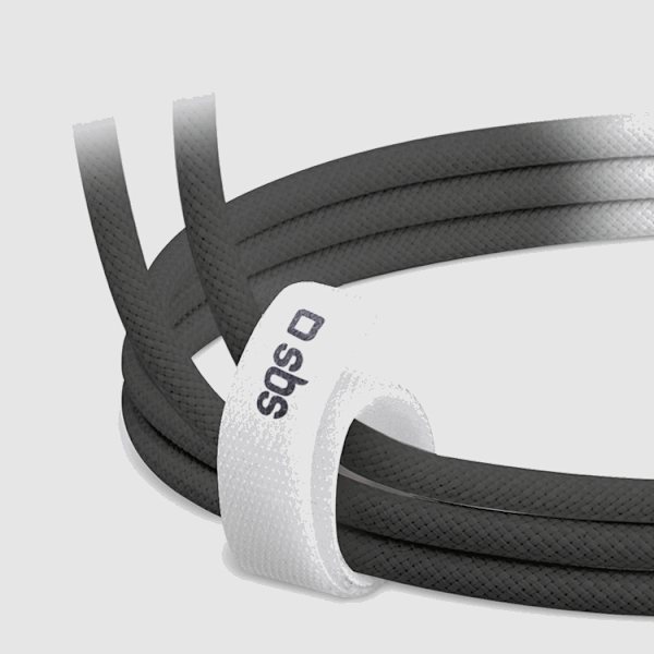 SBS USB-C til USB-C Kabel 1.5m 60W Flettet - Sort