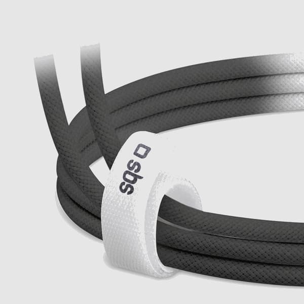 SBS USB-C - USB-C Kabel 1.5m 60W Braided - Svart
