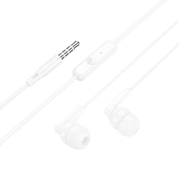HOCO Trådbundna Hörlurar Jack 3.5 mm med Mikrofon M121 - Vit Vit