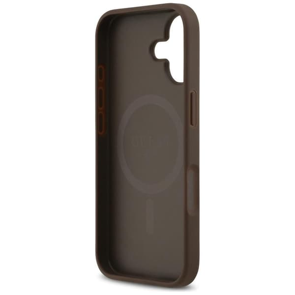 Guess Mobilskal till iPhone 17 MagSafe 4G Circle Classic Logo - Brun Brun