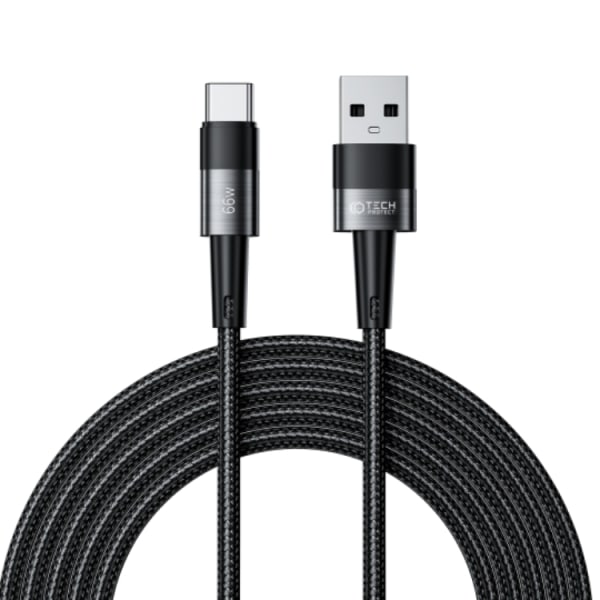 Tech Protect USB-A til USB-C kabel Ultraboost - Grå