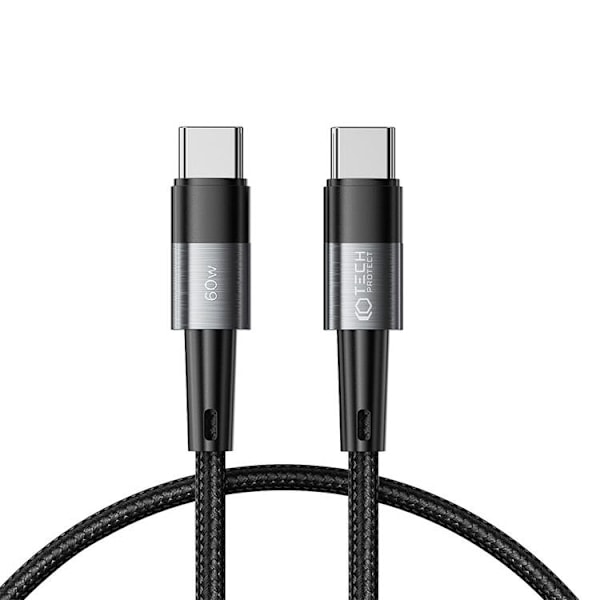 Tech-Protect USB-C till USB-C Kabel Ultraboost 25CM - Grå Grå