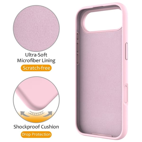 Mobilskal till iPhone Air MagSafe Kickstand PC + Silikon - Grå Rosa Rosa