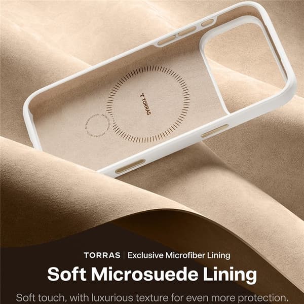 TORRAS Mobilskal till iPhone 17 Pro MagSafe Ostand Q Pro - Vit Vit