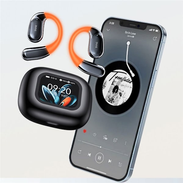 HTC OWS Trådlösa Bluetooth Smart Hörlurar NE27 Svart