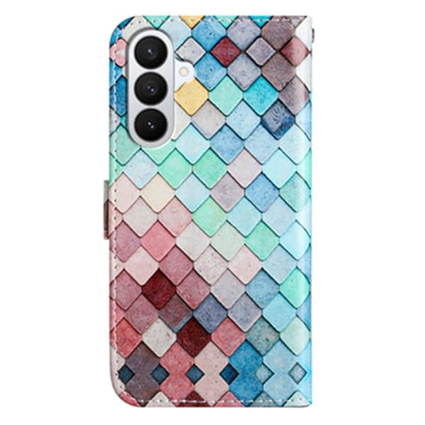 Samsung Galaxy S26 Pro Plånboksfodral Tryckt Mönster Konstläder Ställ - Rutigt
