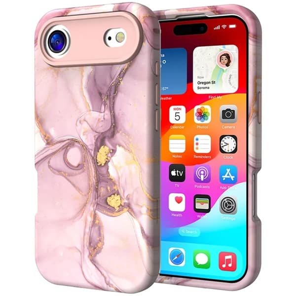 Mobilskal till iPhone 17 Air Vattentryck - P-GWL10031 Rosa
