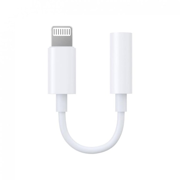 SiGN Lightning til 3,5 mm AUX-adapter - Hvid Vit