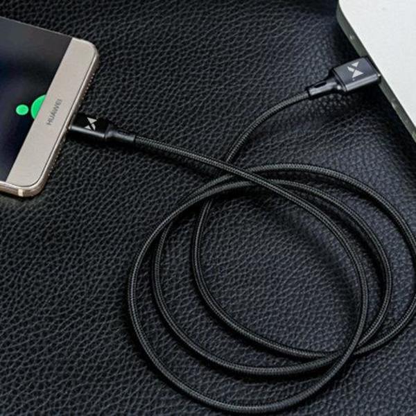 Wozinsky USB Lightning Kabel 1m - Svart Svart