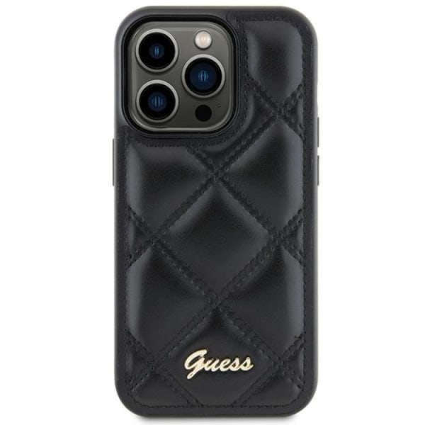 Guess Galaxy S23 FE Mobilcover Quiltet Metal Logo - Sort