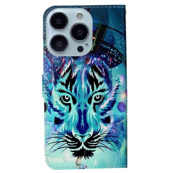 iPhone 14 Pro Max Plånboksfodral Folio Flip - Wolf Blå