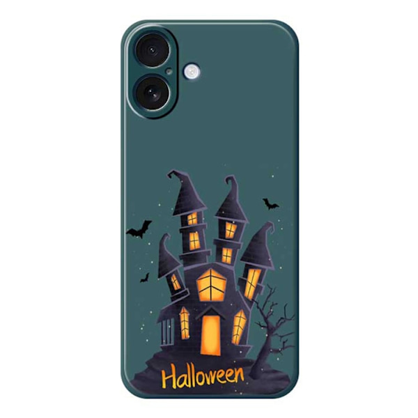 Mobilskal till iPhone 17 med Halloween Castle Pattern TPU - Grön Grön