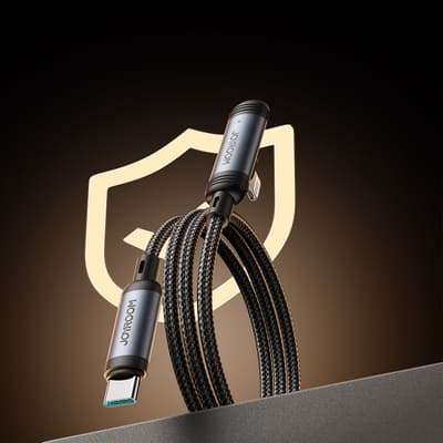 Joyroom USB-C - Lightning 30W Kabel 1.2m Serie 90° - Sort Svart