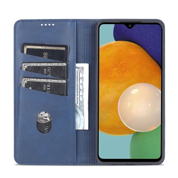 AZNS Samsung Galaxy A13 Plånboksfodral i Konstläder - Blå
