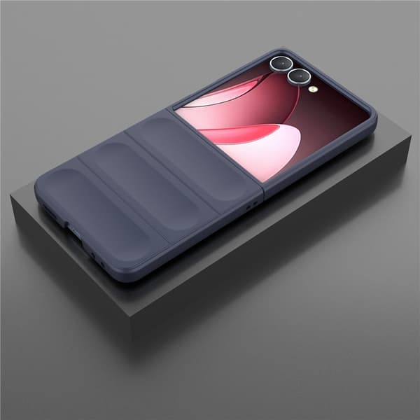 Mobilskal till Galaxy Z Flip7 Anti-Drop TPU Rugged - Mörkblå Blå