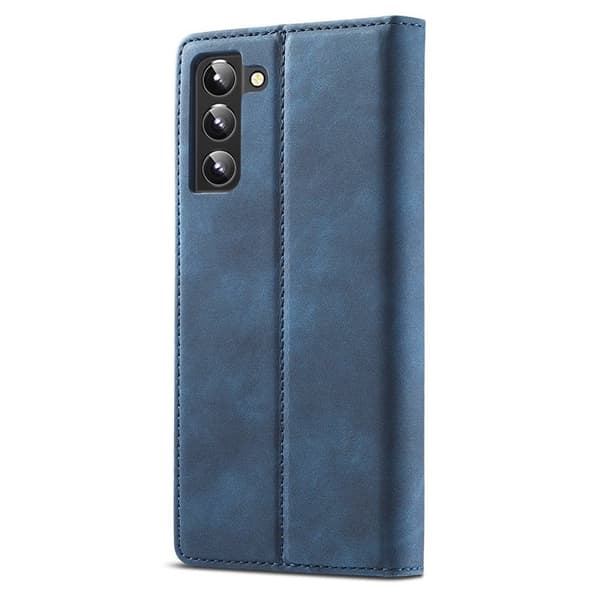 LC.IMEEKE Plånboksfodral Samsung Galaxy S22+ 5G - Konstläder - Blå