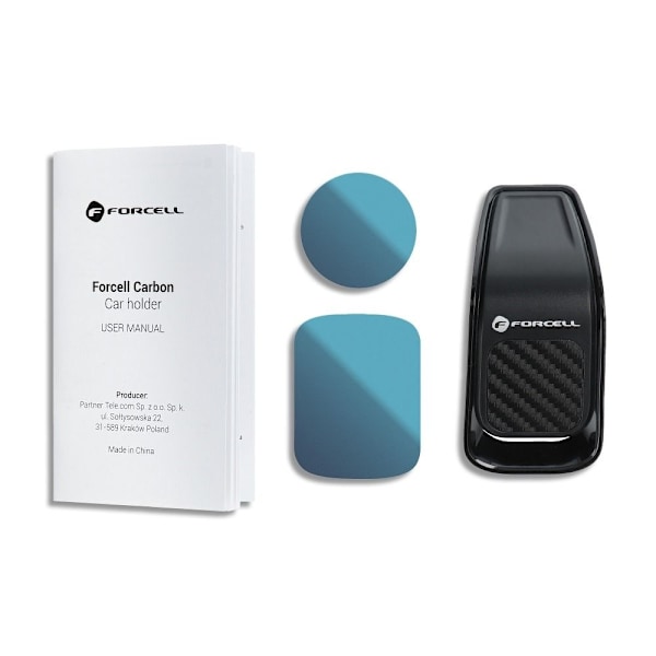 Forcell Magnetisk Mobilhållare B060 För Luftventil F-Grip - Svart Svart