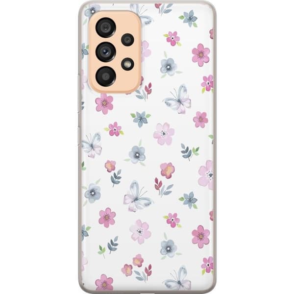 Mobilcover til Samsung Galaxy A53 5G med Blomster og sommerfugle