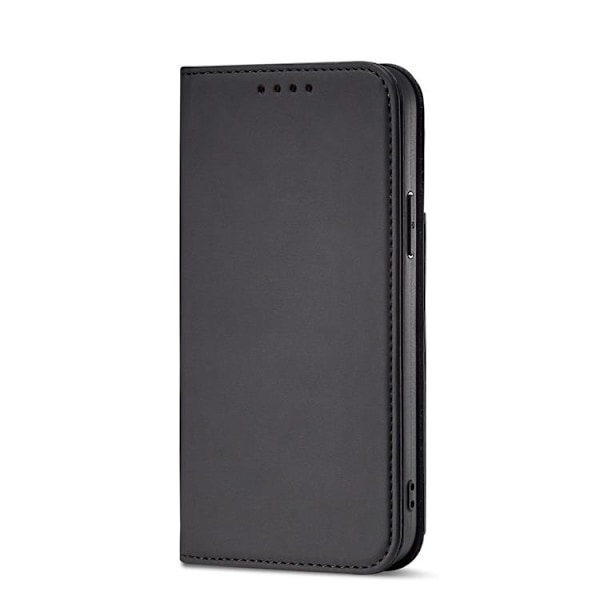 Magnet Stand iPhone 12 Plånboksfodral - Svart Svart
