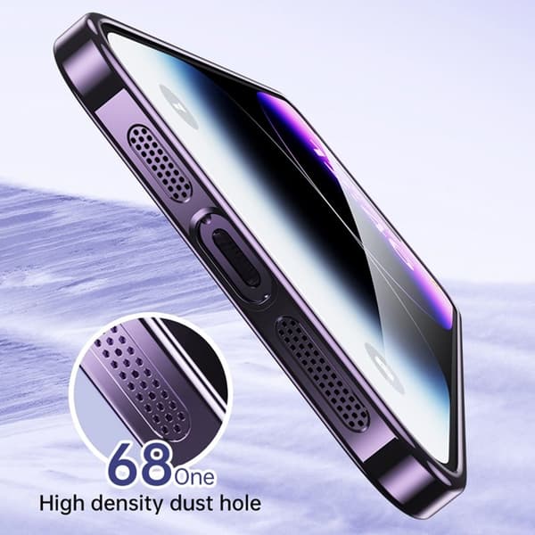 SULADA Mobilskal till iPhone 14 Pro Rhinestone Glitter TPU Lila