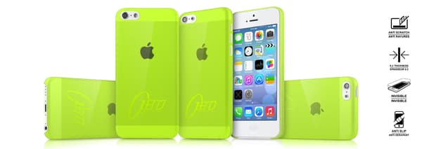ITSkins Zero 3 Skin cover til Apple iPhone 5C (Grøn) + Skærmbeskytter Green