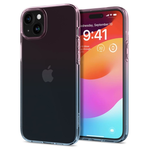 Spigen iPhone 15 Mobilskal Liquid Crystal - Gradation Rosa