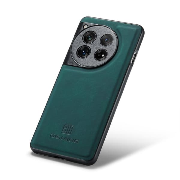 DG.MING Mobilskal till OnePlus 12 5G Läder+PC+TPU Stöttålig Grön