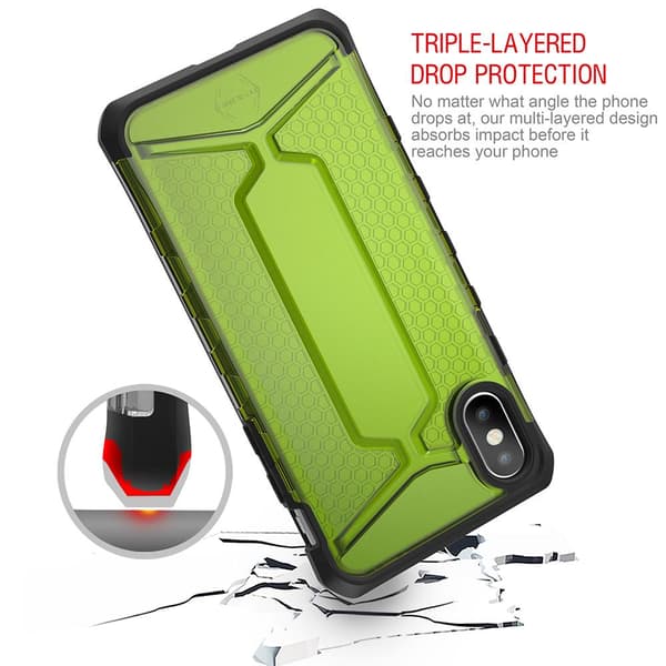 Itskins Octane Cover til iPhone XS / X - Grøn Green