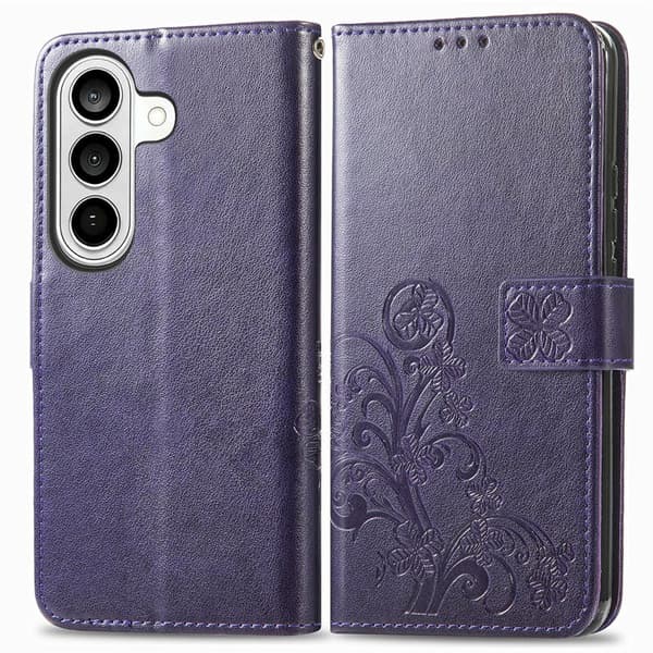 Plånboksfodral för Samsung Galaxy S26 Plus Konstläder - Lila