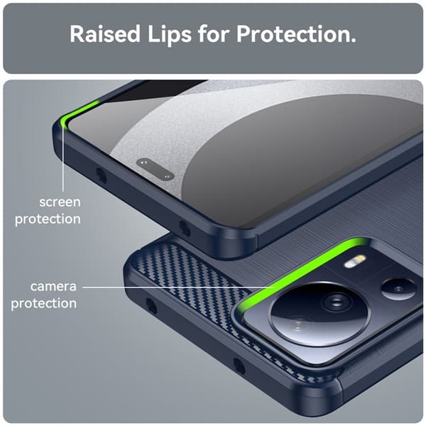 Mobilskal till Xiaomi 13 Lite Carbon Fiber - Blå