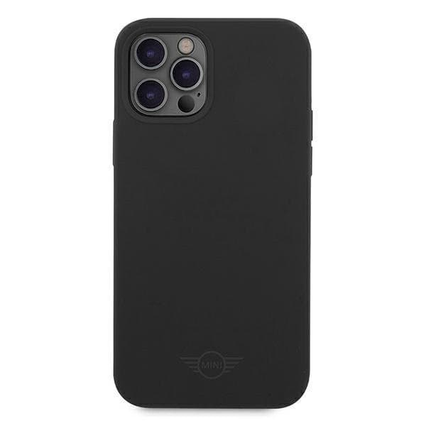 MINI Silicone Tone On Tone -kuori iPhone 12 Pro Max - Musta Black