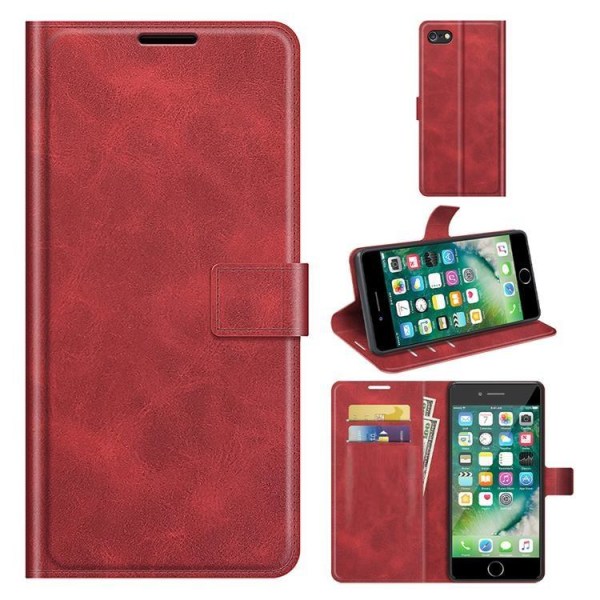 BooM RFID-Skyddat Plånboksfodral iPhone 7/8/SE 2020 - Röd