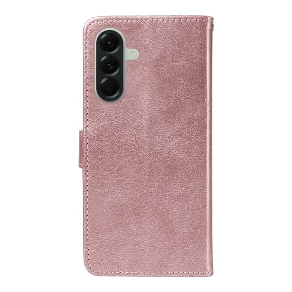 Samsung Galaxy A57 Plånboksfodral Konstläder Med Rem - Roséguld