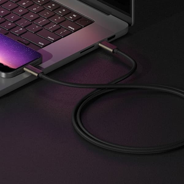 Ringke USB-C til USB-C kabel 2m - Sort Svart