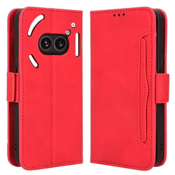 Nothing Phone (2a) Plus/(2a) Plånboksfodral Läder - Röd Röd
