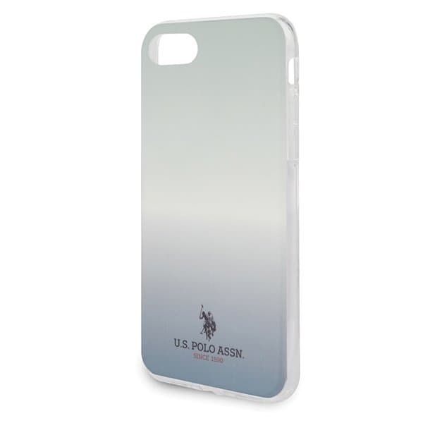 Den amerikanske Polo Assn. Gradient Mønsterkollektion iPhone 7/8/SE 20 Blå Blue