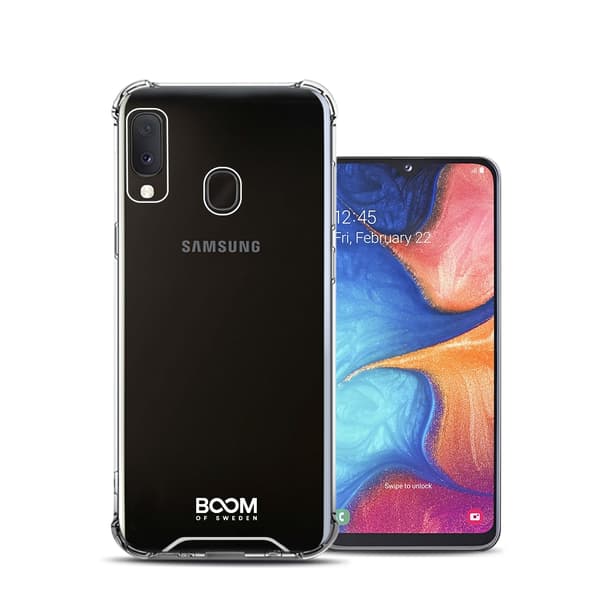 Holdbart bomstødsikkert dæksel til Samsung Galaxy A20e (NR) Transparent