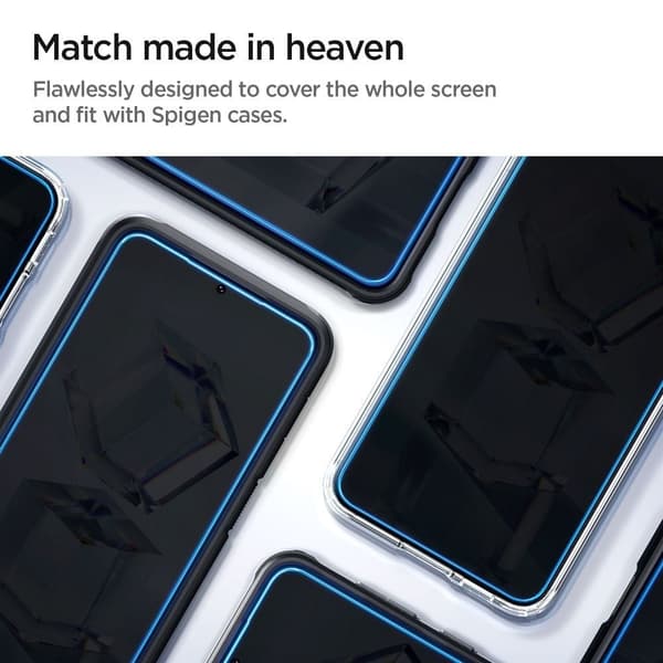 Spigen GLAS.TR „EZ FIT“ 2-pak til Samsung S23 gennemsigtig Transparent