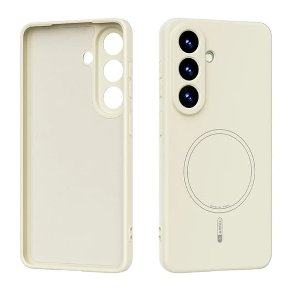 ABEEL Mobilskal till Galaxy S26 Pro/S26 Magsafe Liquid Silikon - Beige Beige