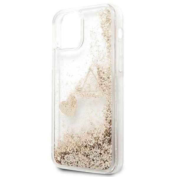Guess iPhone 12/12 Pro Cover Glitter Charms - Guld