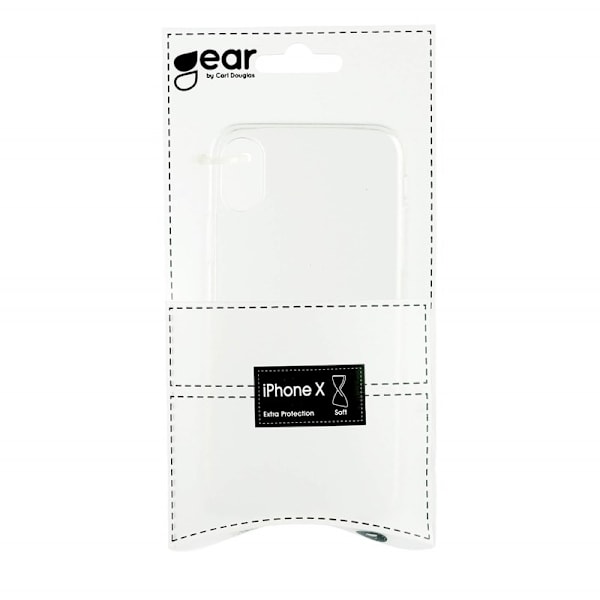GEAR TPU mobilskal till iPhone XS / X - Transparent