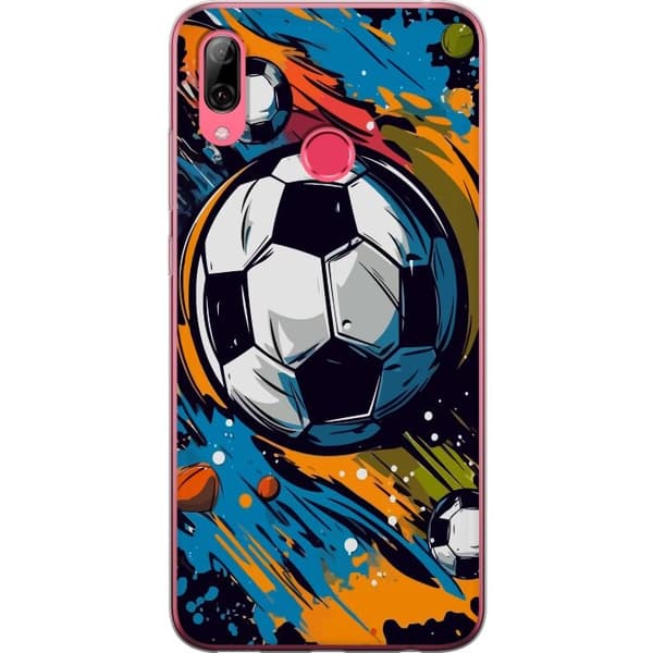 Mobilcover til Huawei Y7 (2019) med Fodbolde